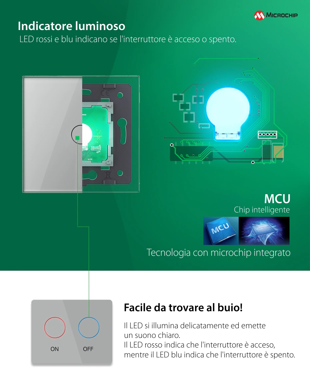 Modulo Deviatore / Invertitore Semplice con Touch LIVOLO – Nuova Serie