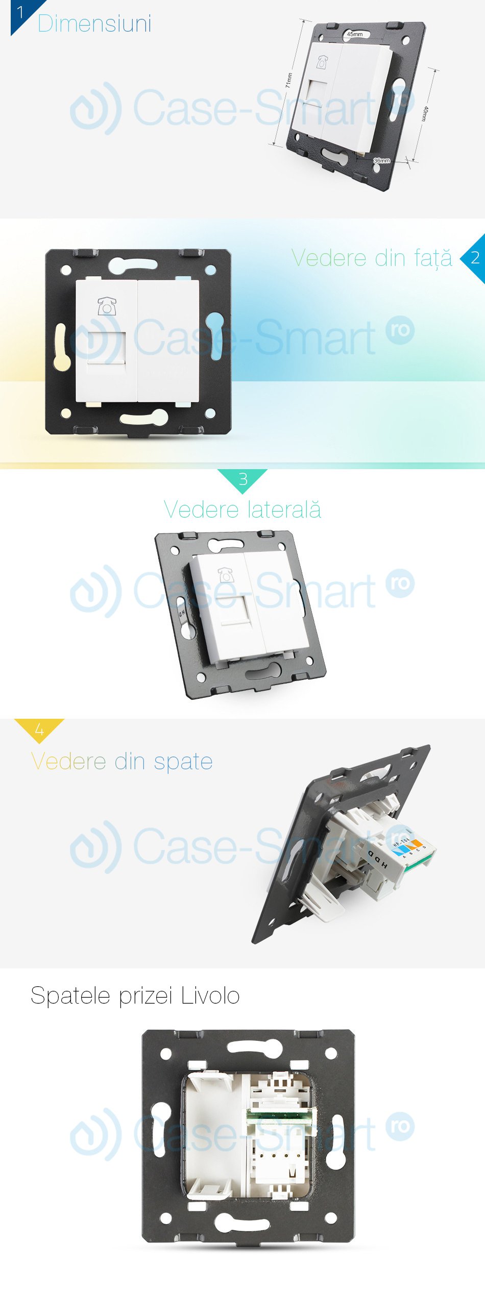 Presa telefonica Livolo