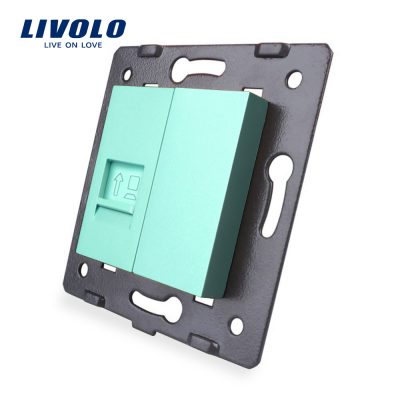 Presa Internet Livolo colore verde