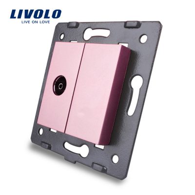 Modulo Presa TV Livolo colore rosa
