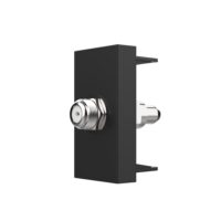Presa TV satellitare Livolo senza cornice in vetro colore nero