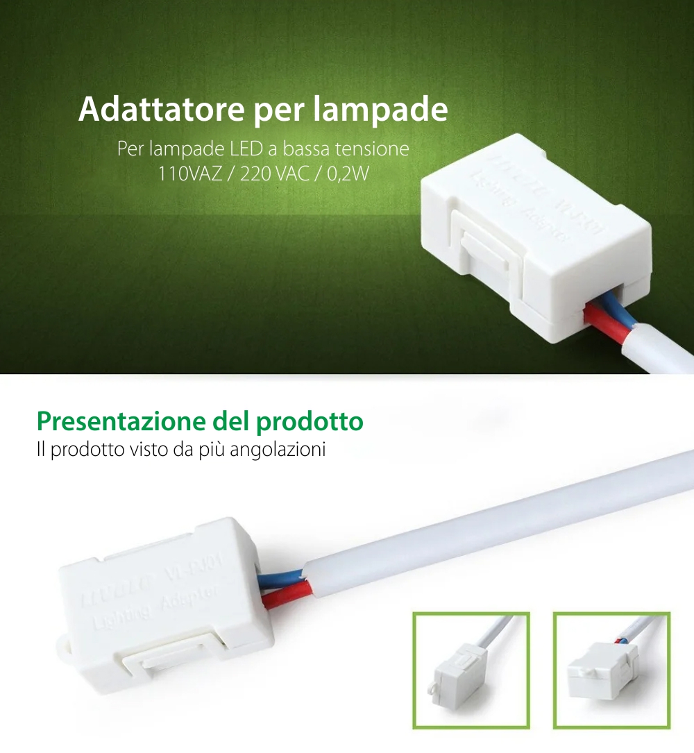 Modulo di adattamento antisfarfallio lampadina LED <15W VL-PJ01
