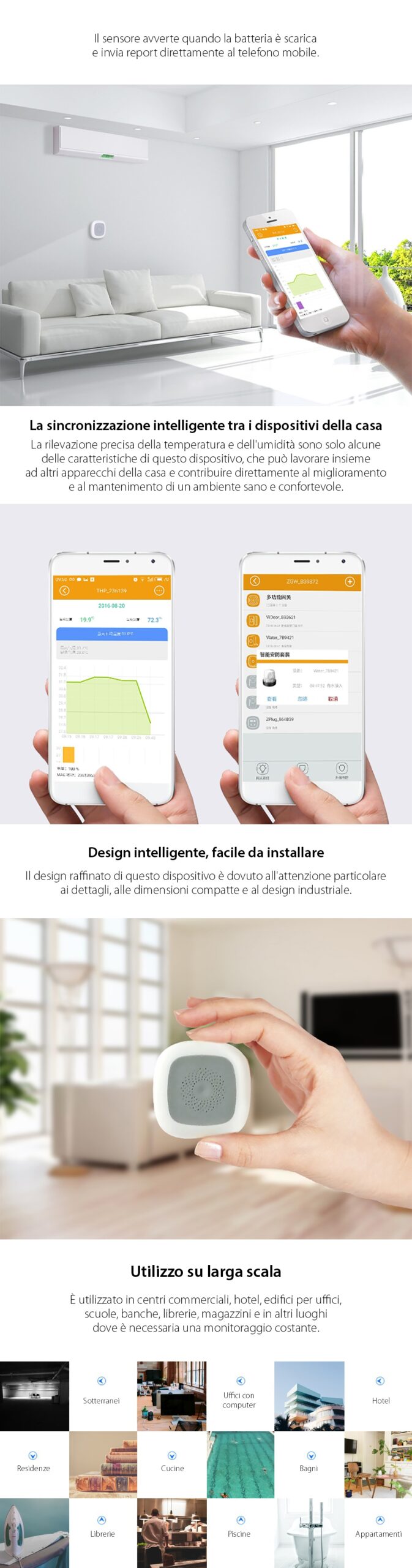 Sensore di temperatura e umidità Orvibo ST20-O ZigBee