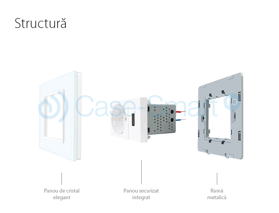 Presa Schuko con USB Livolo Standard italiano