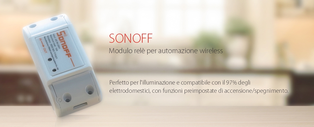 Relè wireless Sonoff Basic R2