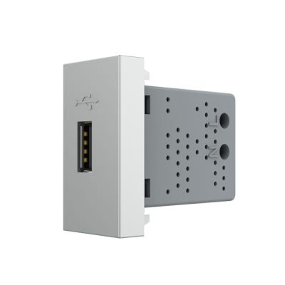 Presa USB Livolo colore griggio