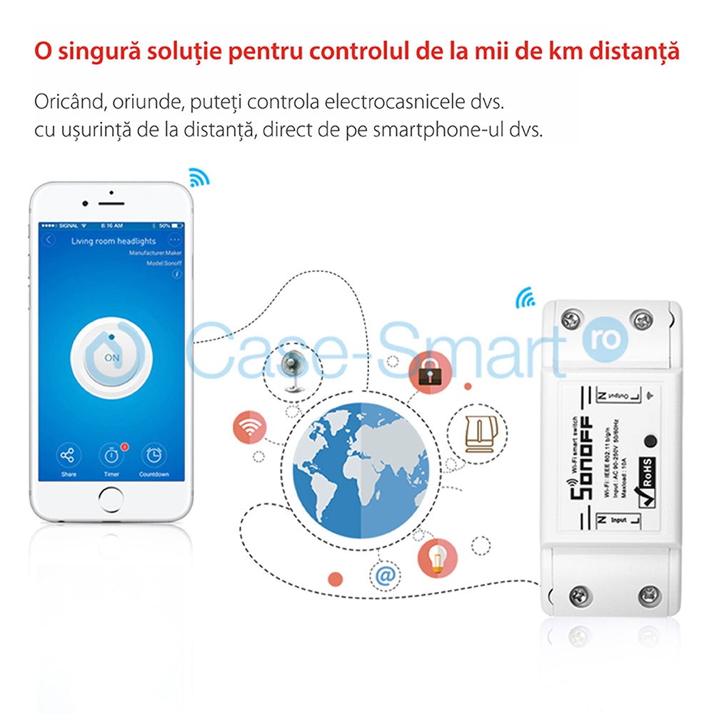 Relè wireless Sonoff Basic R2