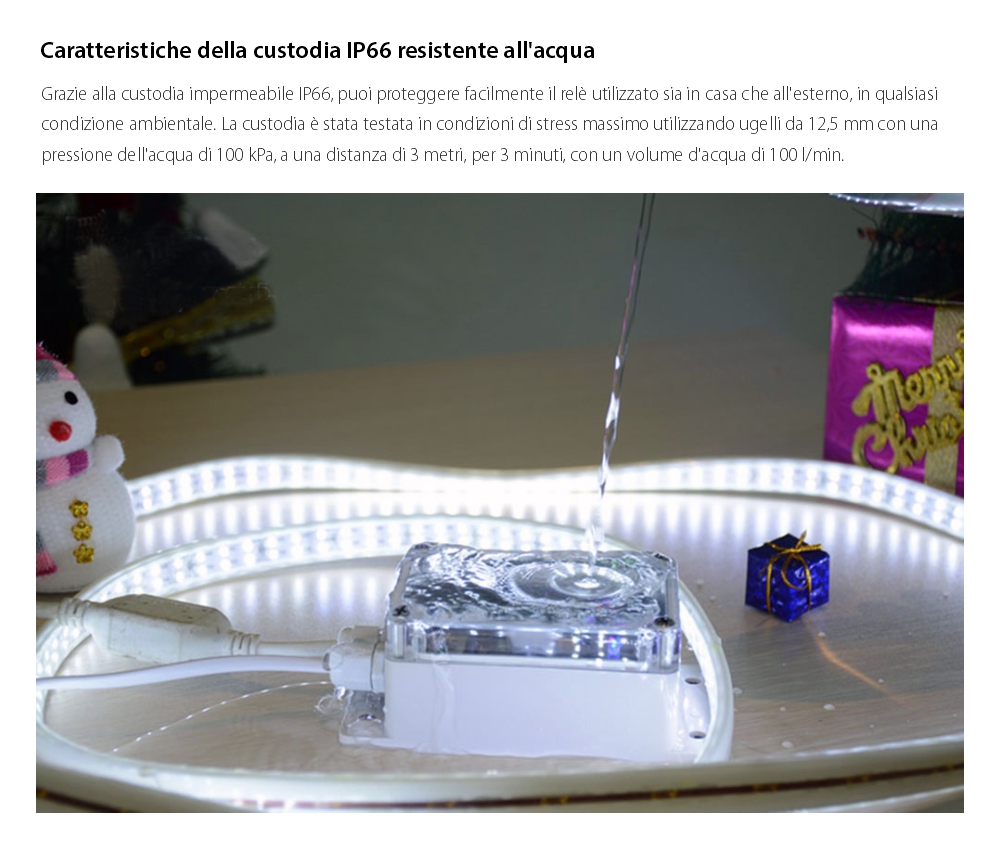 Custodia resistente all’acqua per il relè Sonoff IP66