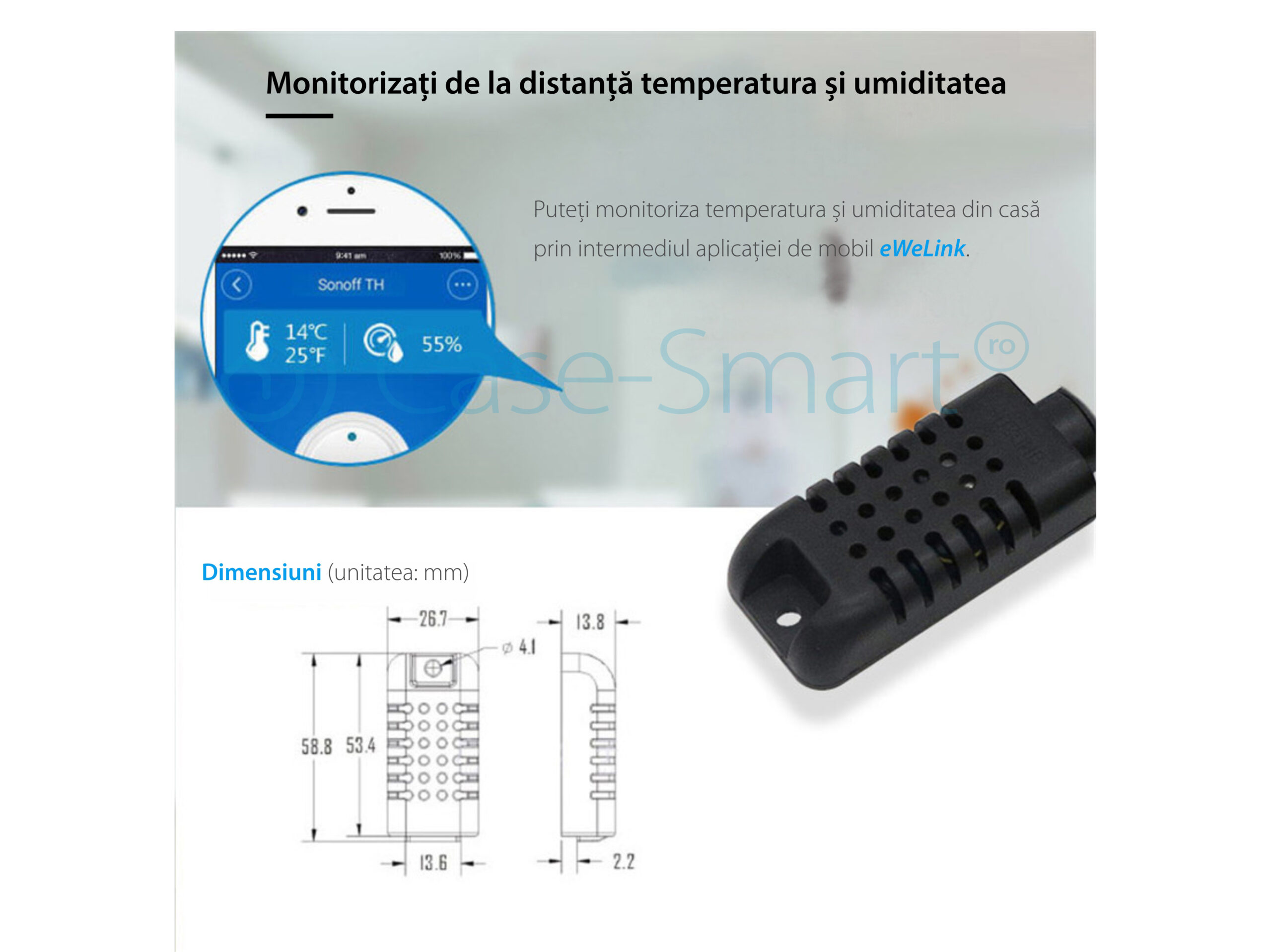 Sensore di temperatura e umidità Sonoff SI7021