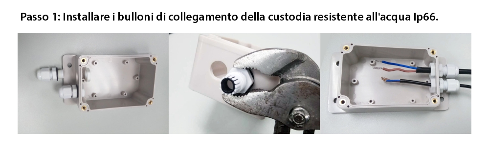 Custodia resistente all’acqua per il relè Sonoff IP66