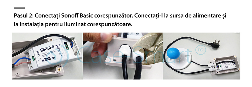 Custodia resistente all’acqua per il relè Sonoff IP66