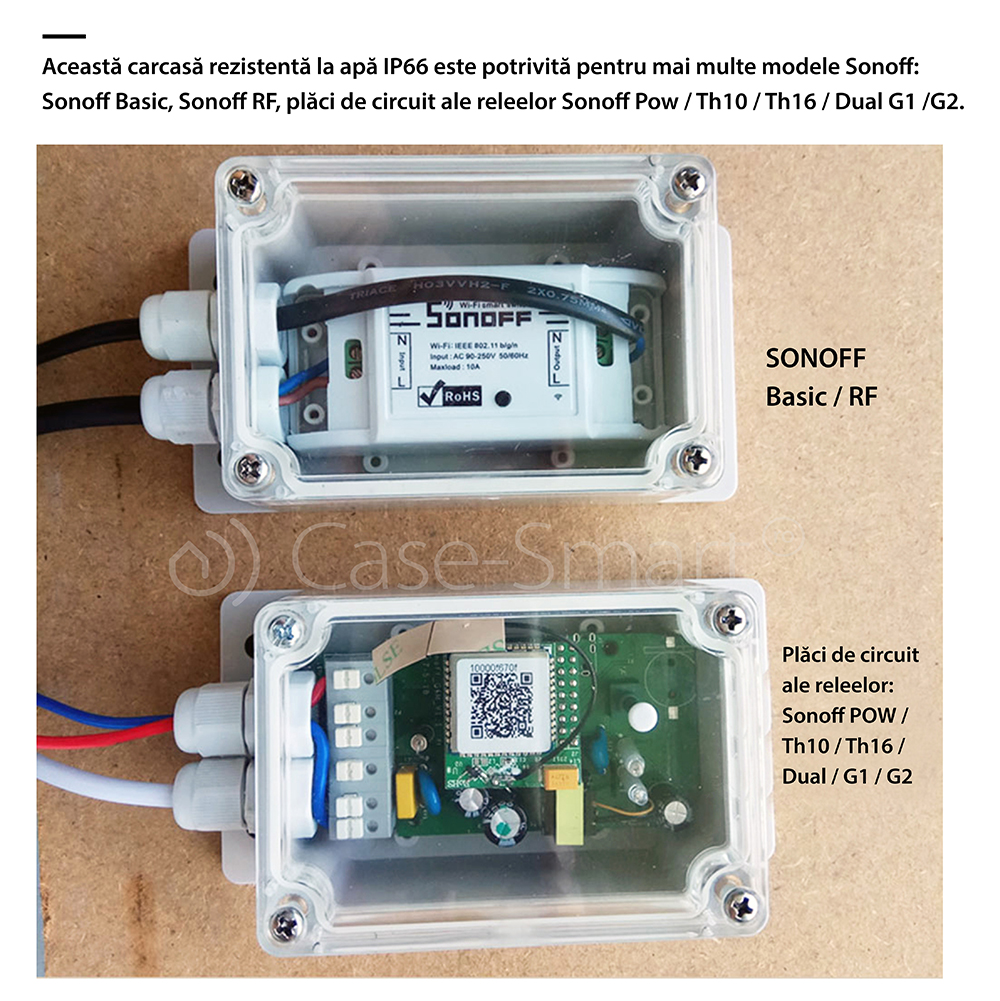 Custodia resistente all’acqua per il relè Sonoff IP66
