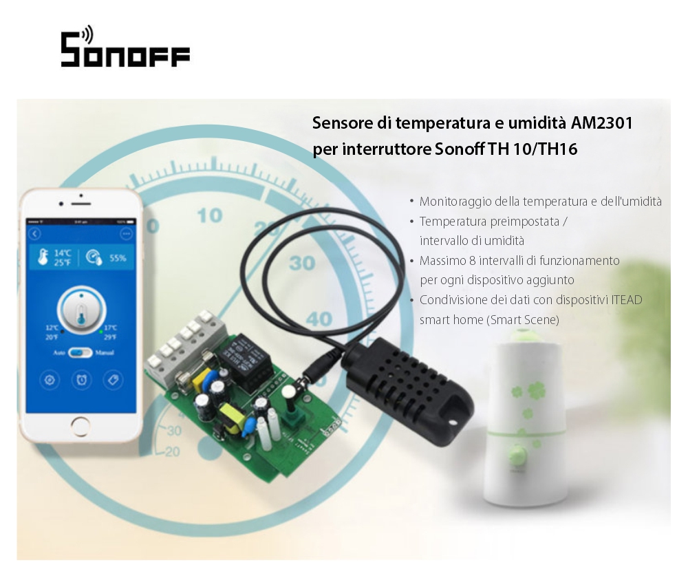 Sensore di temperatura e umidità Sonoff SI7021