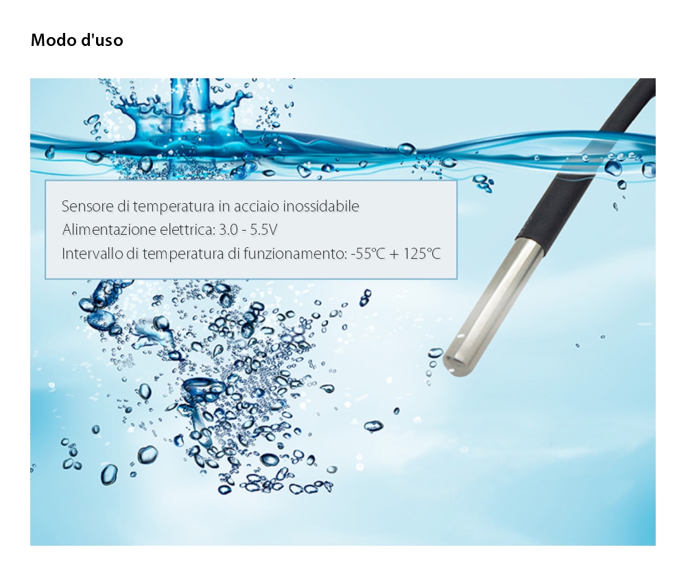 Sensore di temperatura resistente all’acqua Sonoff