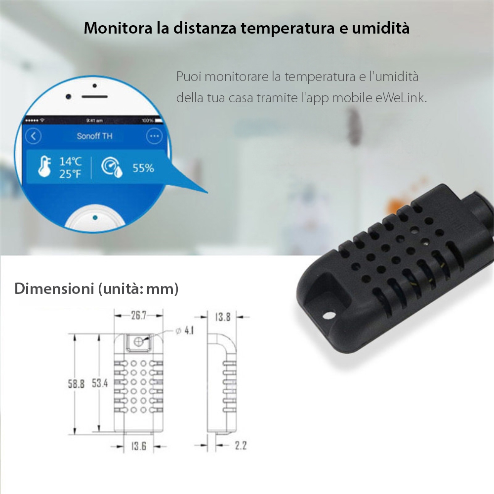 Sensore di temperatura e umidità Sonoff SI7021