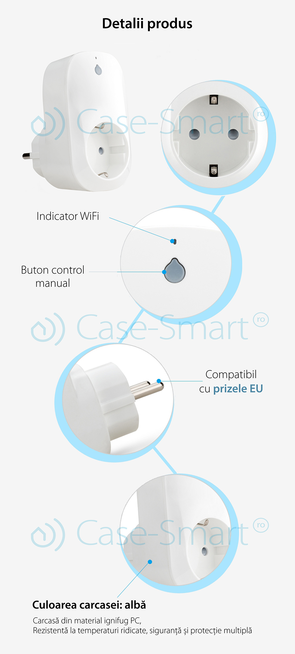 Presa intelligente RedSun RS-S171, monitoraggio del consumo energetico, compatibile con Alexa, controllo tramite app mobile