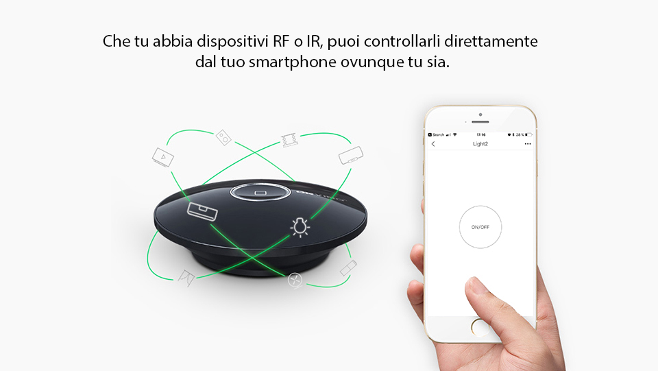 Hub intelligente con funzione di telecomando universale, Hub Allone Pro Orvibo