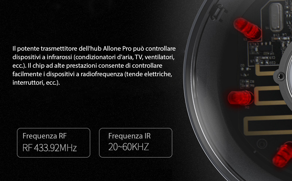 Hub intelligente con funzione di telecomando universale, Hub Allone Pro Orvibo
