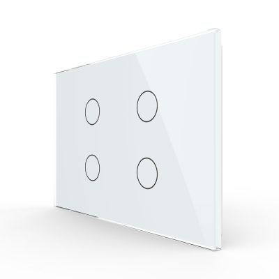 Interruttore quadruplo con touch in vetro Livolo – standard italiano