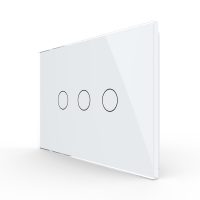 Interruttore triplo in vetro Livolo touch, standard italiano – Nuova serie