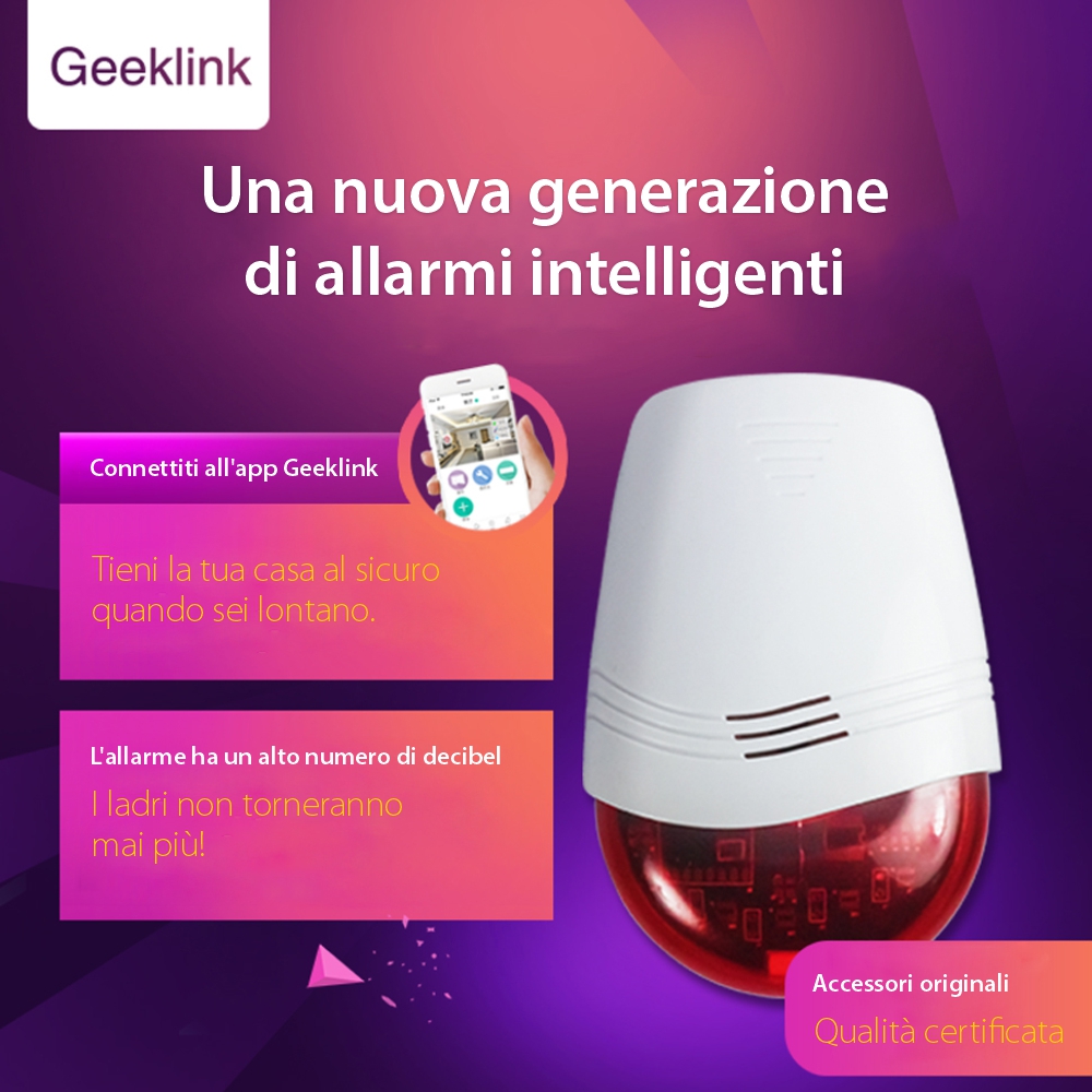 Sirena intelligente wireless Geeklink