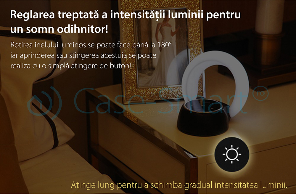 Cassa portatile Red Sun Moon Bay con lampada LED, Bluetooth 4.0, RS-WBSL-07