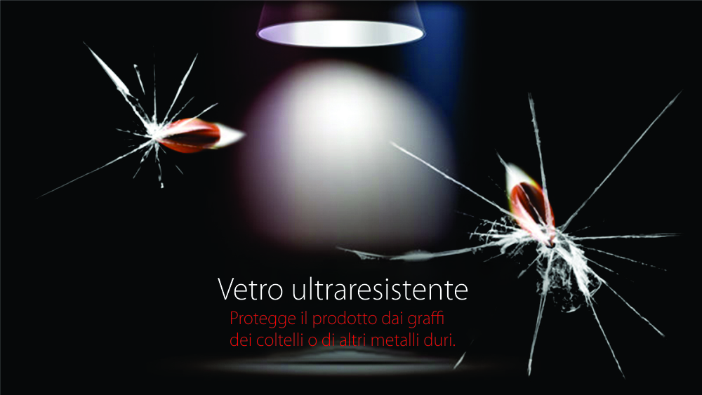 Presa telefonica + doppia presa internet Livolo con cornice in vetro – standard italiano