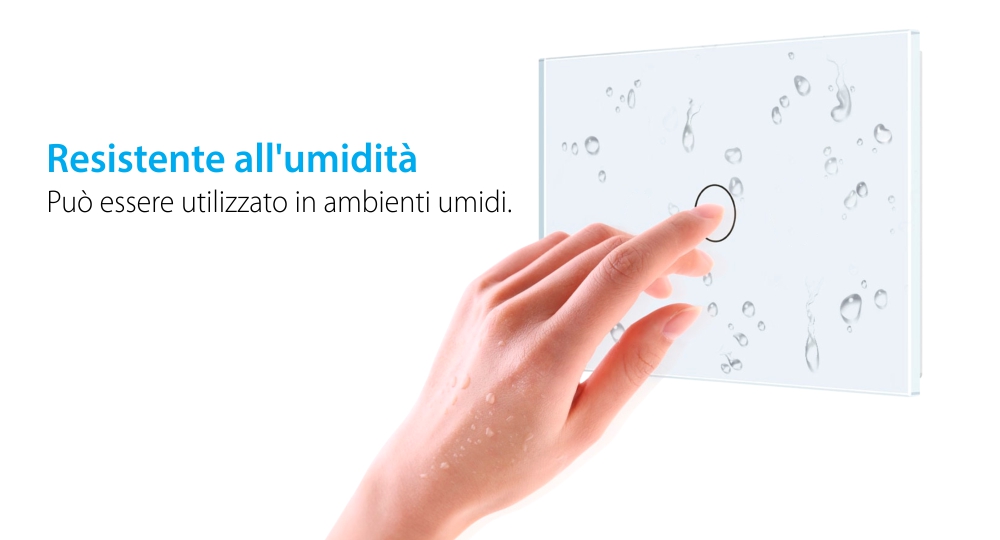 Deviatore / invertitore wireless con touch in vetro Livolo – standard italiano