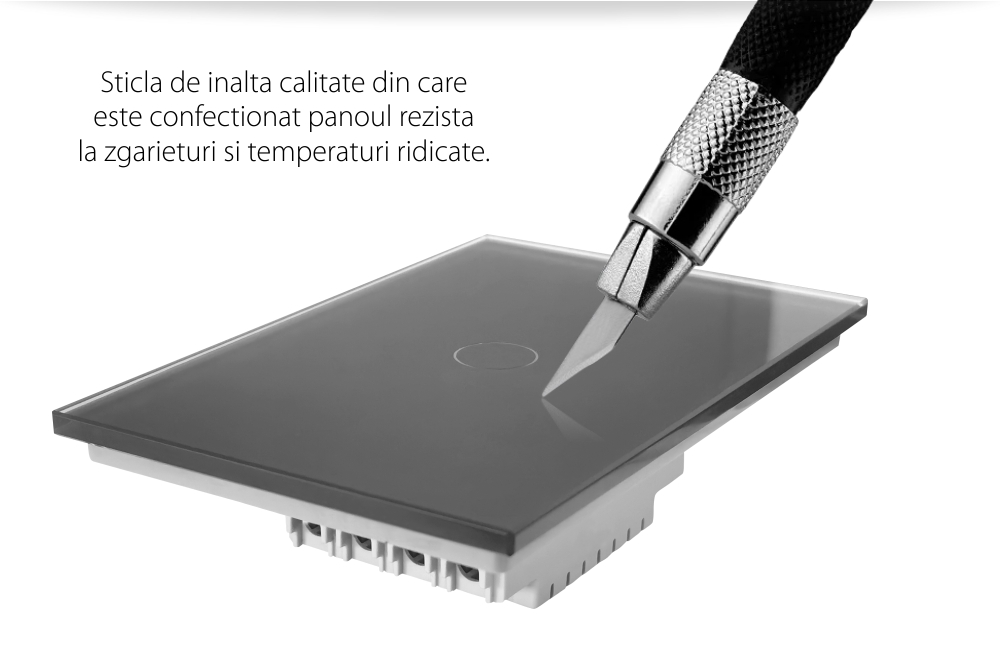 Interruttore deviatore / invertitore wireless con touch in vetro Livolo – standard italiano