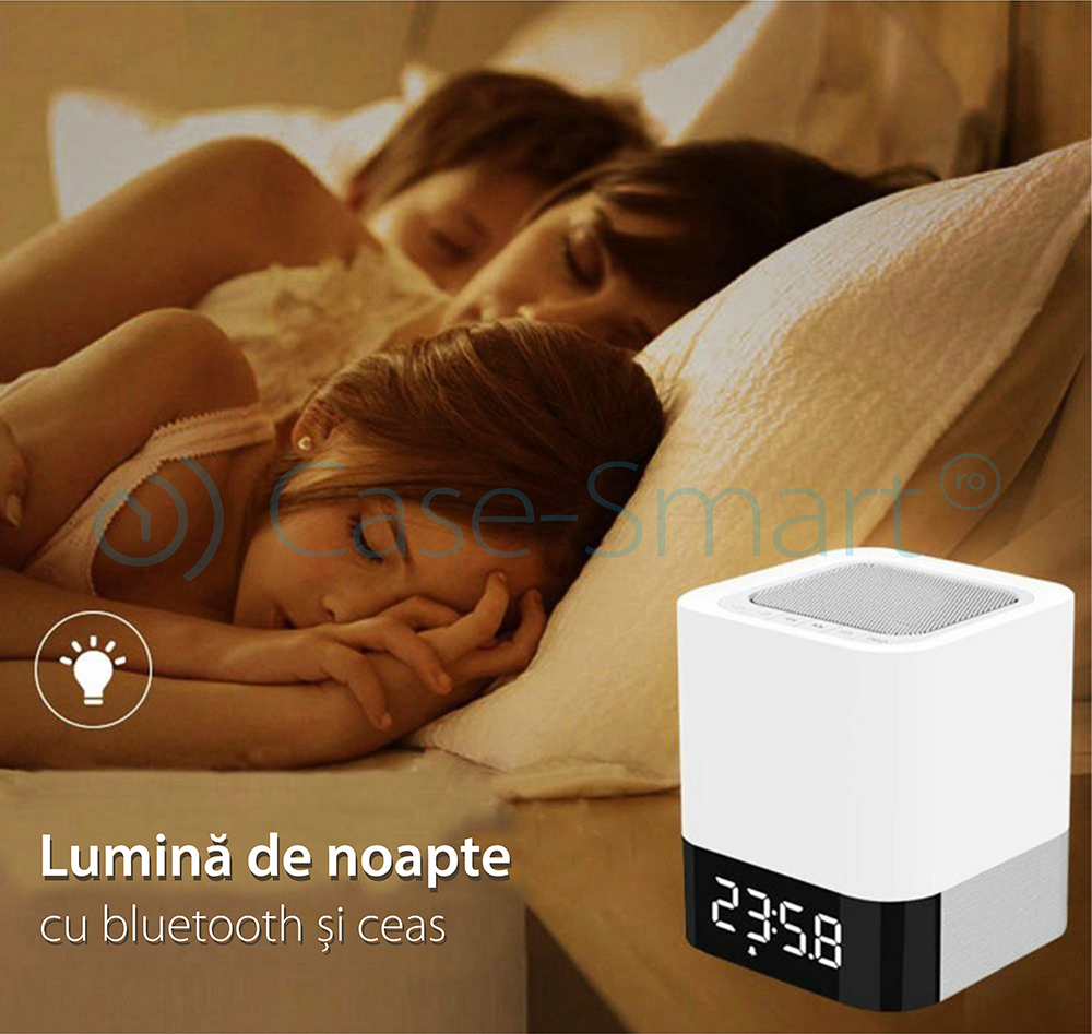 Cassa portatile e lampada Red Sun DY-28 con touch, sveglia e Bluetooth