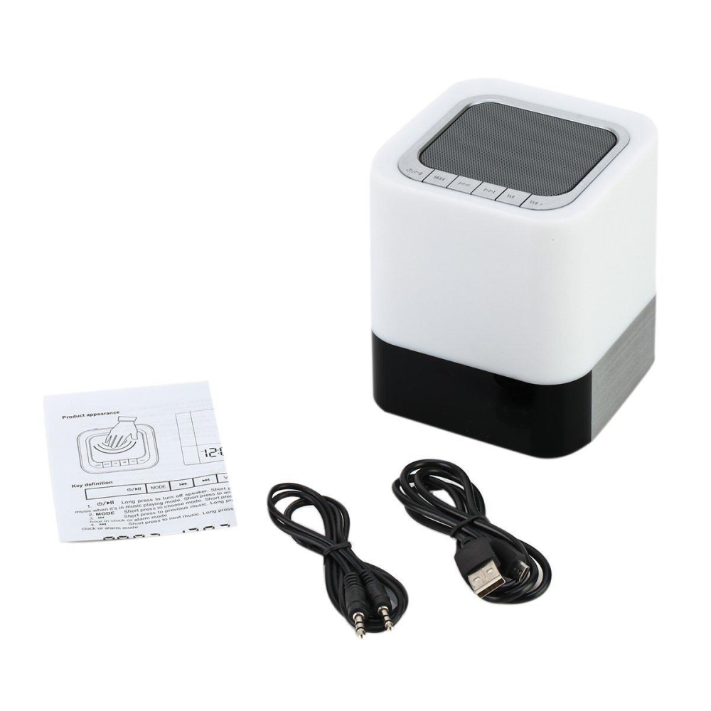 Cassa portatile e lampada Red Sun DY-28 con touch, sveglia e Bluetooth