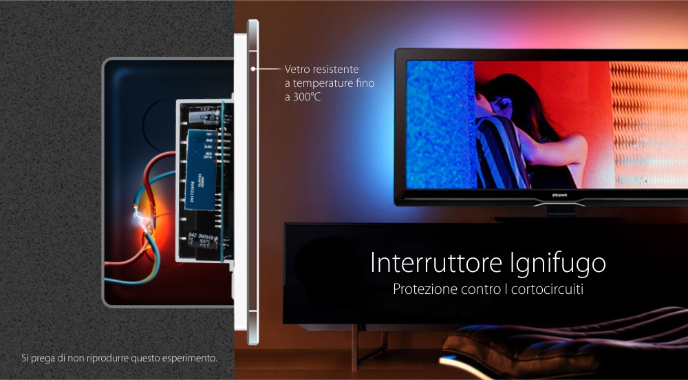 Interruttore Doppio con Dimmer Touch Livolo in Vetro – Standard Italiano