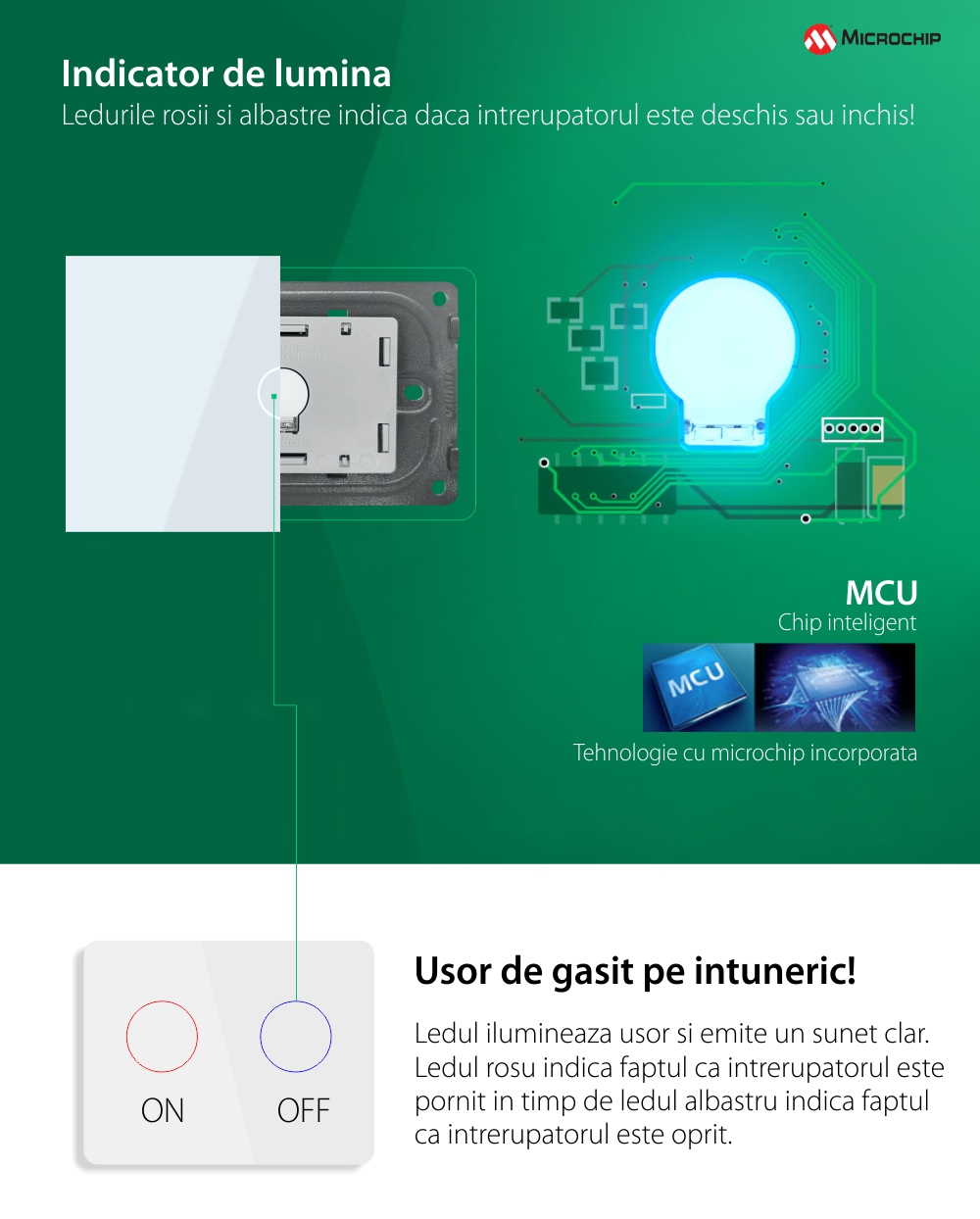 Interruttore deviatore / invertitore wireless con touch in vetro Livolo – standard italiano