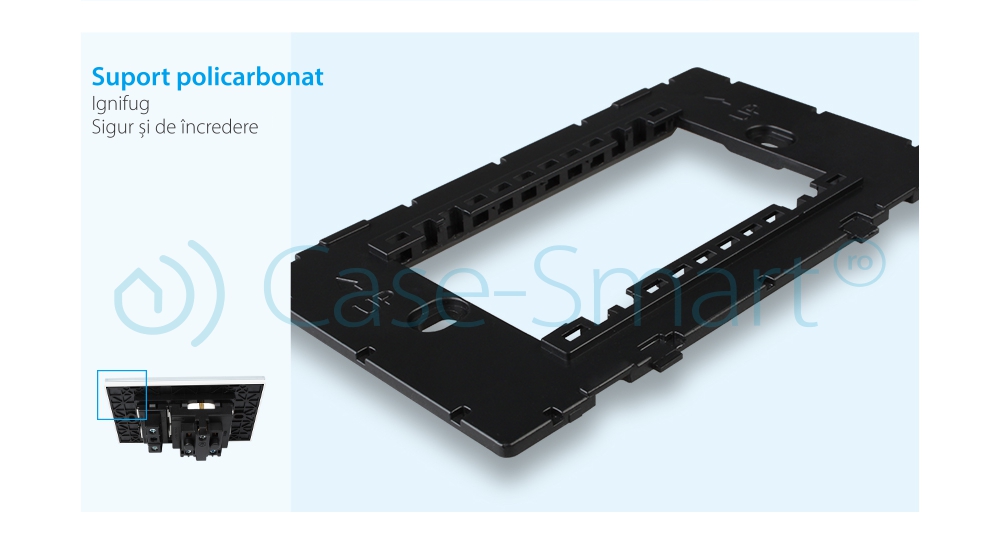 Presa doppia Livolo con cornice in vetro 3M – standard italiano