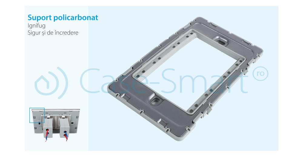 Doppia presa USB Livolo con cornice in vetro – standard italiano