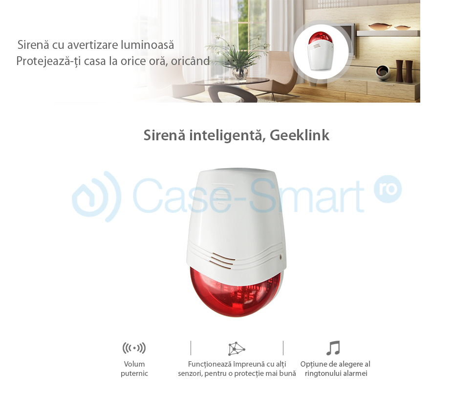 Sirena intelligente wireless Geeklink
