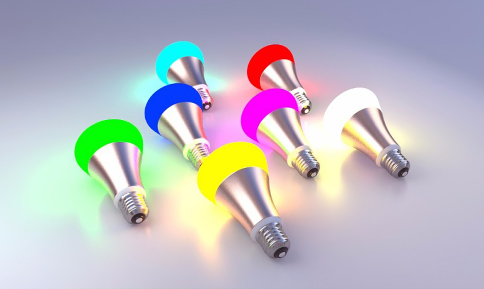 Lampadina LED RGB wireless Red Sun, controllo tramite app mobile Red Sun RS-P0105-5W