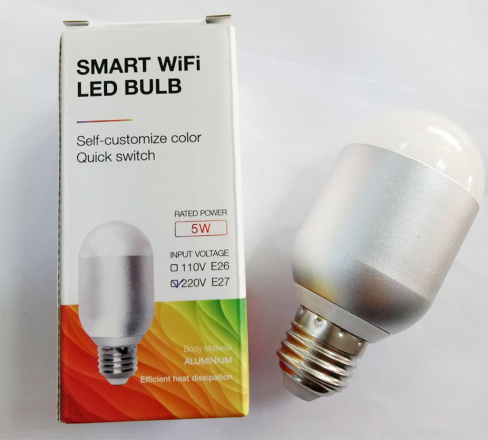 Lampadina LED Wi-Fi ovale RGB Red Sun, controllo tramite app mobile Red Sun RS-P110-5W