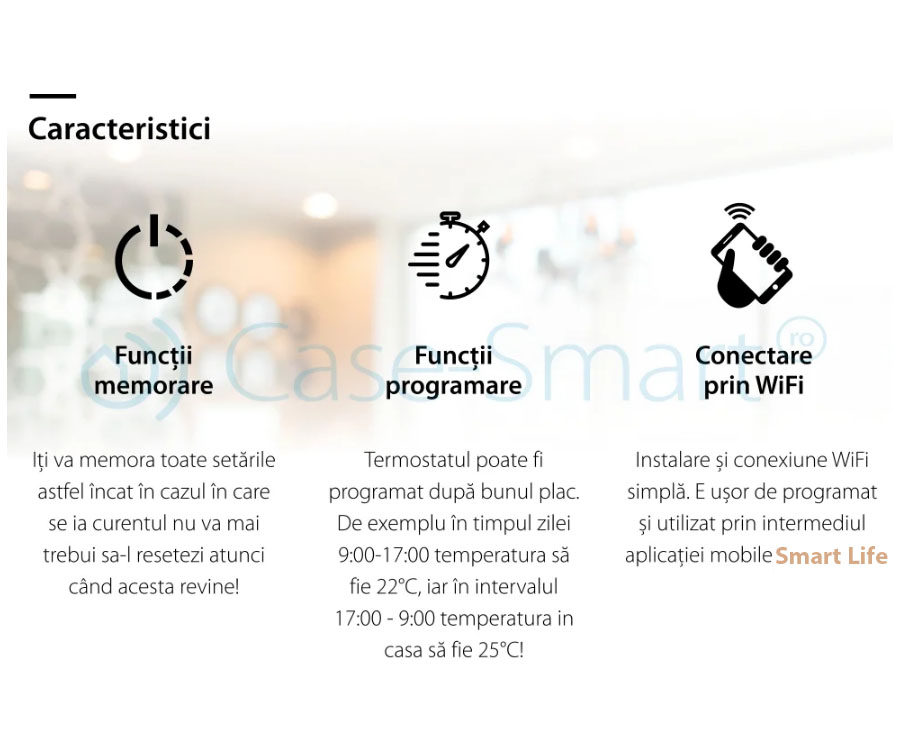 Termostato WiFi per caldaia a gas e riscaldamento a pavimento, Applicazione mobile Smart Life, BeOk BOT-313WiFi