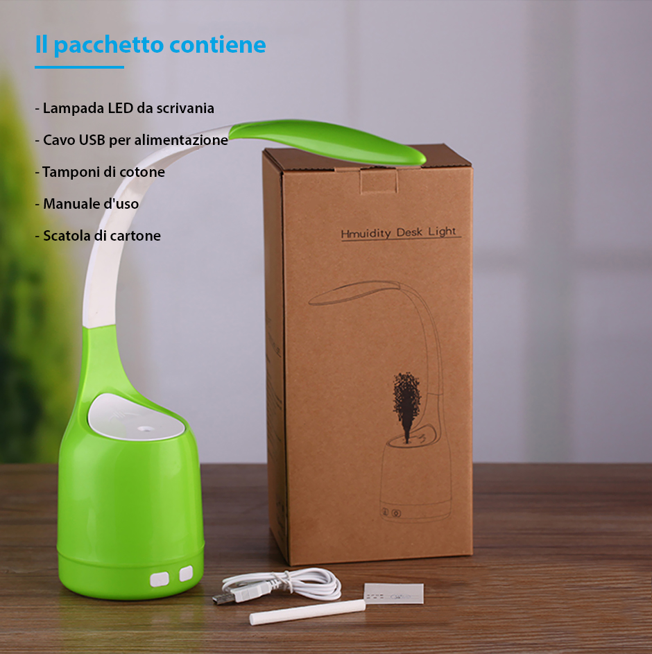 Lampada LED per scrivania con umidificatore d’aria RedSun RS-Q20