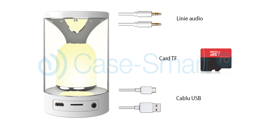 Lampada touch e altoparlante portatile RedSun RS-WBSL-C08