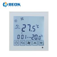 Termostato cablato per condizionatore d’aria BeOk TDS23-AC2, compatibile con sistemi HVAC