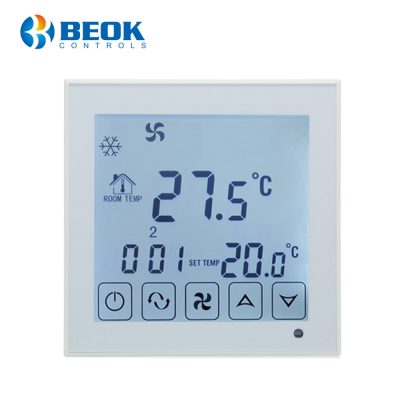 Termostato cablato per condizionatore d’aria BeOk TDS23-AC2, compatibile con sistemi HVAC