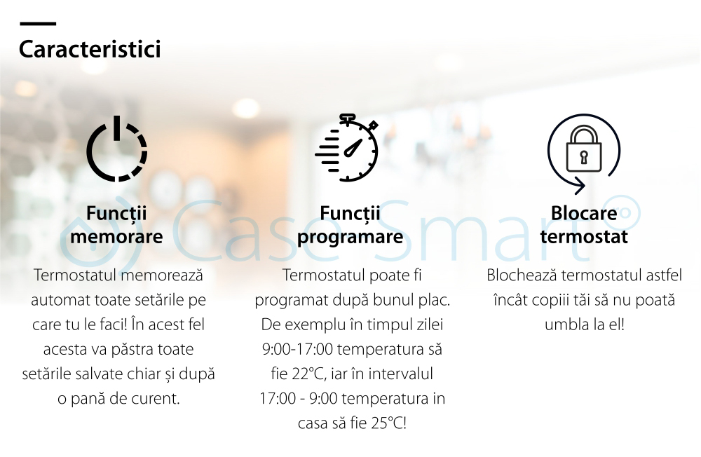 Termostato per caldaia a gas e riscaldamento a pavimento BeOK BOT-313W