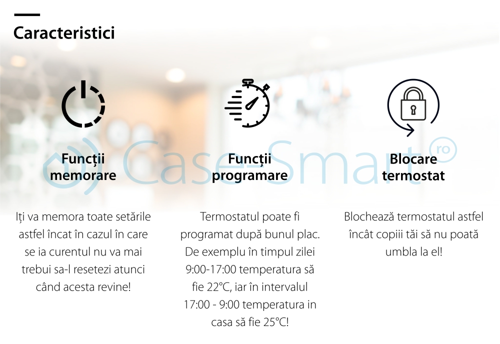 Termostato per il riscaldamento elettrico a pavimento BeOK TDS21-EP
