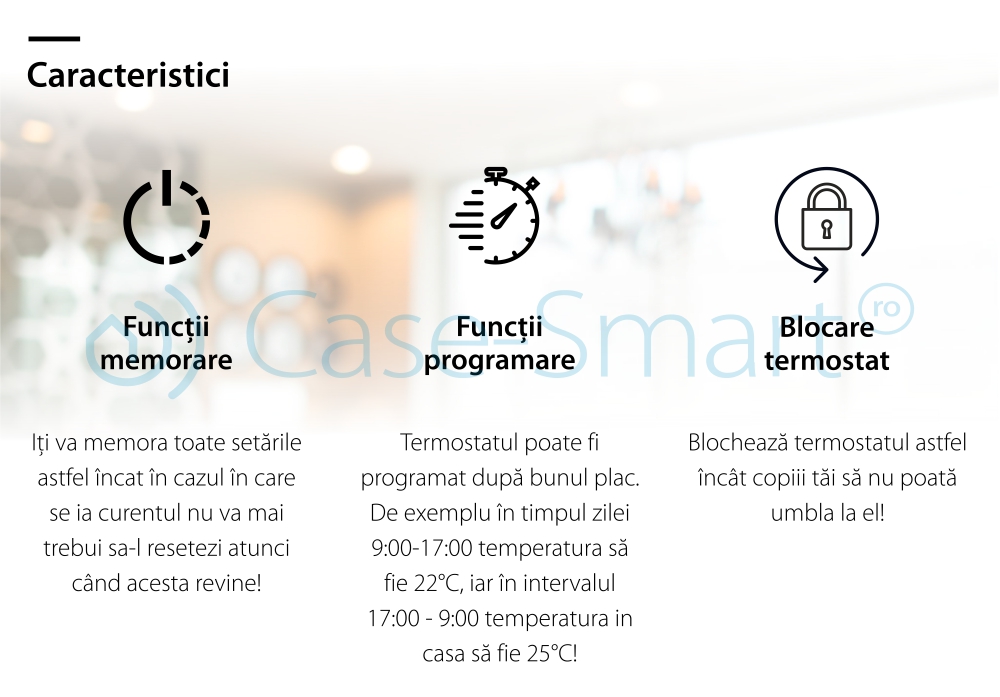 Termostato per il riscaldamento elettrico a pavimento BeOK TDS23-EP