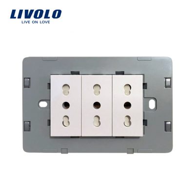 Modulo presa tripla LIVOLO standard italiano