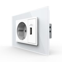 Presa Schuko con USB Livolo Standard italiano