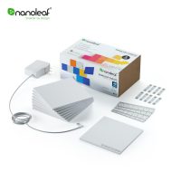 Kit 9 pannelli luminosi intelligenti Nanoleaf Canvas con sensore musicale, LED RGBW, Wi-Fi, controllo tattile, controllo tramite telefono mobile