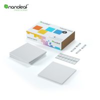 Pacchetto 4 Pannelli Luminosi Intelligenti Nanoleaf Canvas con Sensore Musica per Estensione Kit Base Canvas, LED RGBW